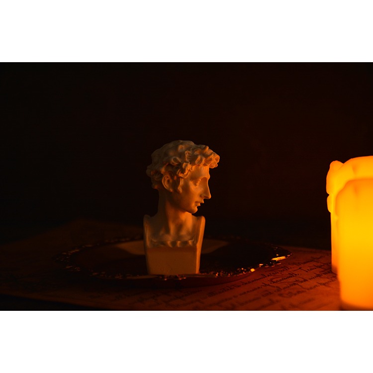 電子燈羅馬燭臺復古仿真蠟燭谷美擺拍照相攝影道具做舊裝飾小擺件-細節圖10