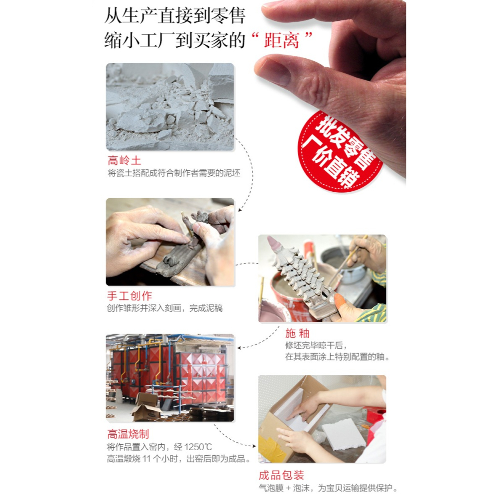 吸水石假山盆景園藝多肉微景觀盆栽橋梁小橋大型陶瓷擺件配件-細節圖7