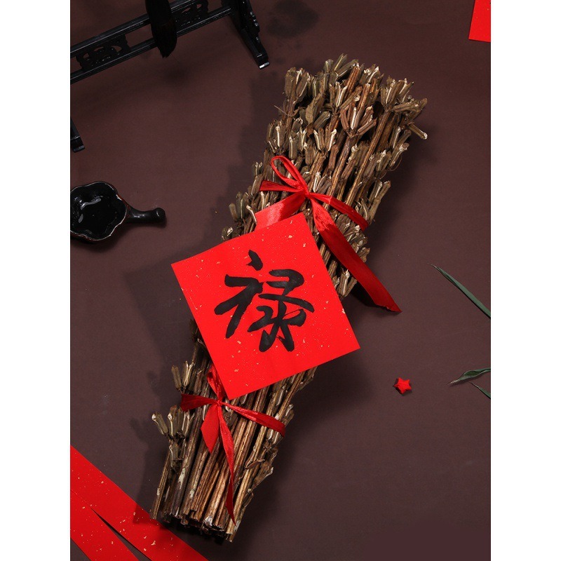 21新芝麻桿梗幹秸稈喜搬家新居喬遷芝麻開花節節高擺件裝飾掛件-細節圖3