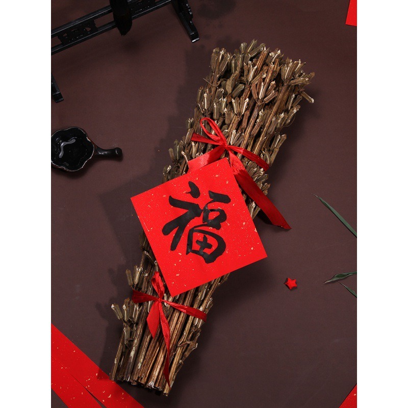 21新芝麻桿梗幹秸稈喜搬家新居喬遷芝麻開花節節高擺件裝飾掛件-細節圖4