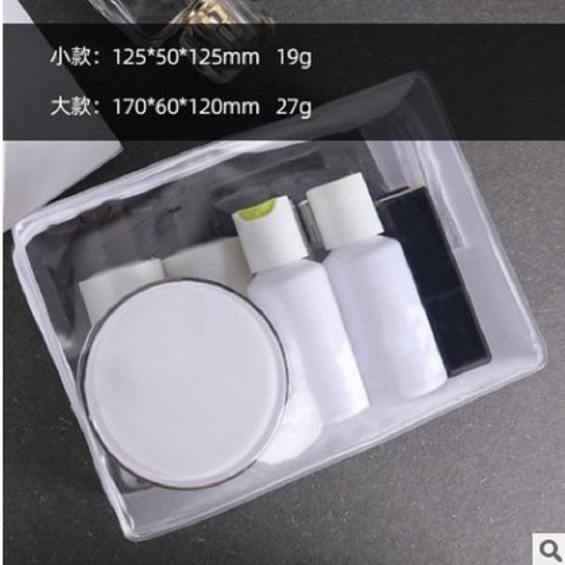 EVA透明拉鏈立體袋pvc袋定製化妝品小樣包裝袋分裝收納袋子禮品袋-細節圖2