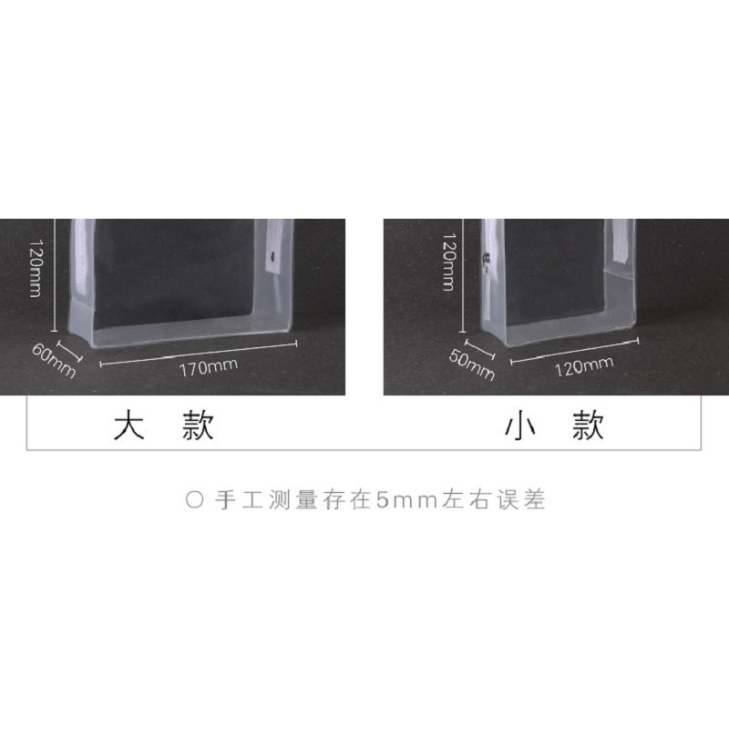 EVA透明拉鏈立體袋pvc袋定製化妝品小樣包裝袋分裝收納袋子禮品袋-細節圖8
