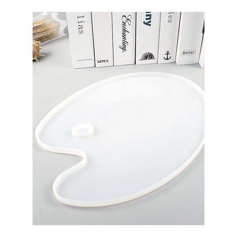 diy水晶滴膠創意手工鏡面調色盤畫板樹脂擺臺材料硅膠模具-細節圖5