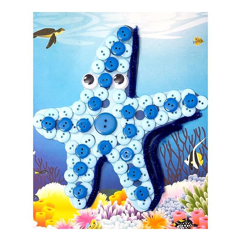 紐扣畫兒童親子手工製作材料包diy幼兒園活動小學生創意作品-細節圖5