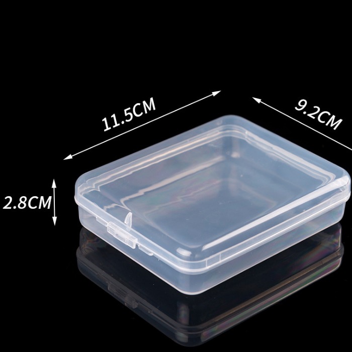 帶蓋透明塑料空盒收納盒零件電子元件螺絲手機維修儲物迷你小盒子-細節圖3