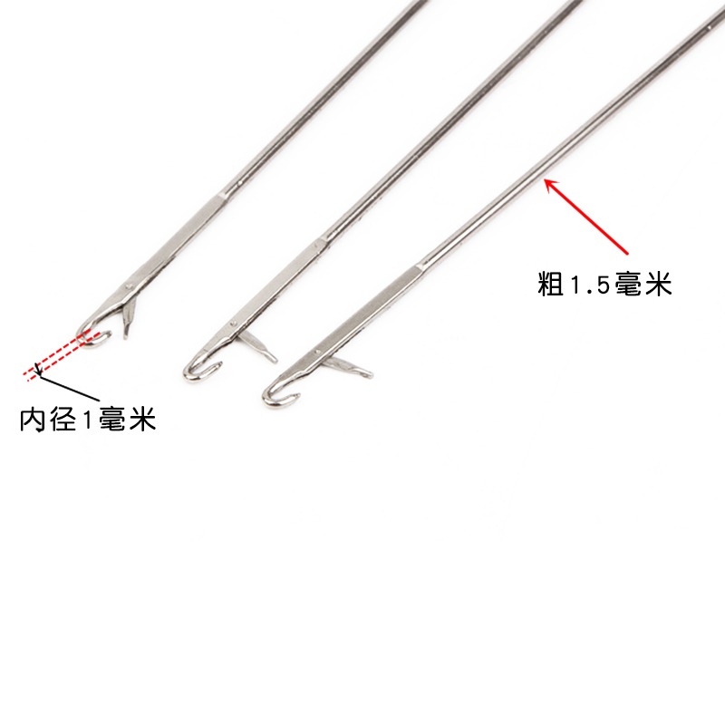 手工DIY翻裏器反裏器拼布翻帶器穿繩器返里針割線長款工具反勾針-細節圖2