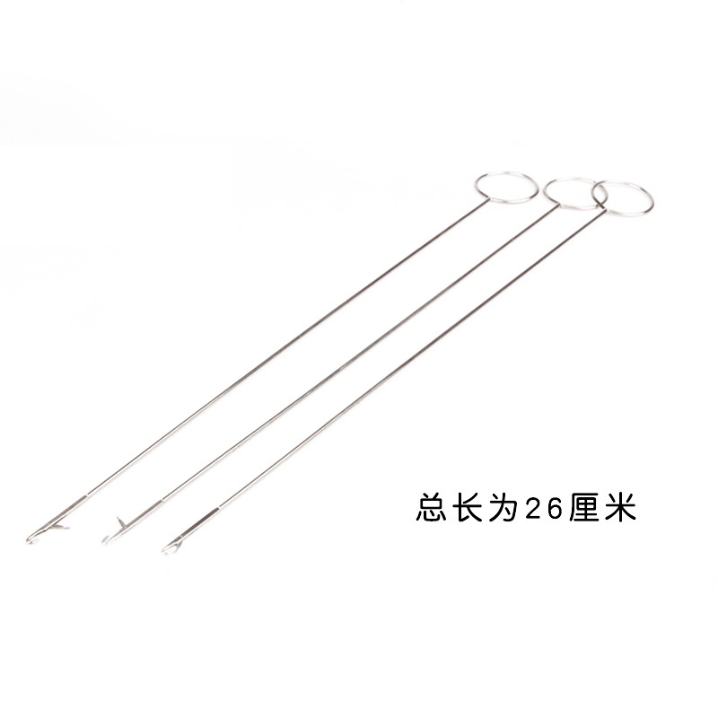 手工DIY翻裏器反裏器拼布翻帶器穿繩器返里針割線長款工具反勾針-細節圖4