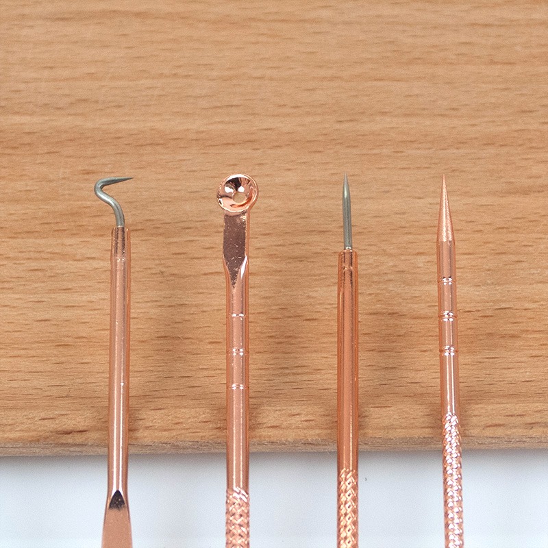 去黑頭工具儀器針和粉刺夾擠壓器扎痘痘的針清理夾子鑷子專業白頭-細節圖7