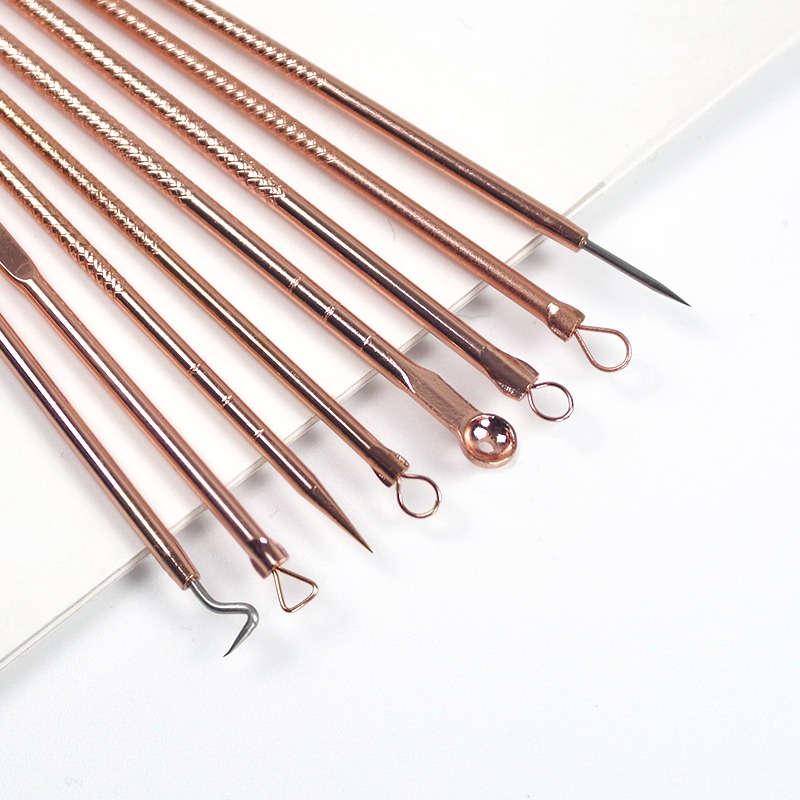 摳痘痘針豆豆針全套 挑痘針排包針 調痘擠豆豆粉刺次針去黑頭工具-細節圖3