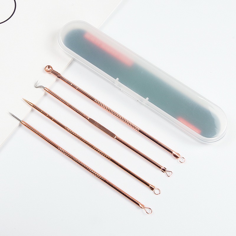 摳痘痘針豆豆針全套 挑痘針排包針 調痘擠豆豆粉刺次針去黑頭工具-細節圖8