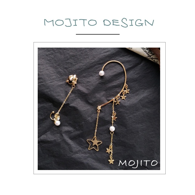 耳掛流蘇長款珍珠氣質耳墜耳飾輕奢高級感個性耳骨夾耳夾無耳洞女-細節圖8
