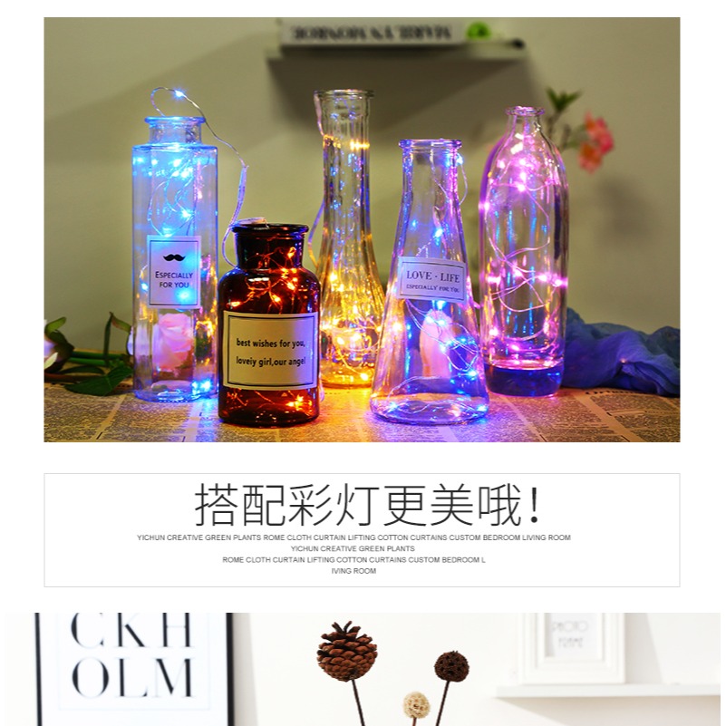 ins小清新簡約透明花瓶創意玻璃客廳擺件裝飾品水培插花乾花花器-細節圖6