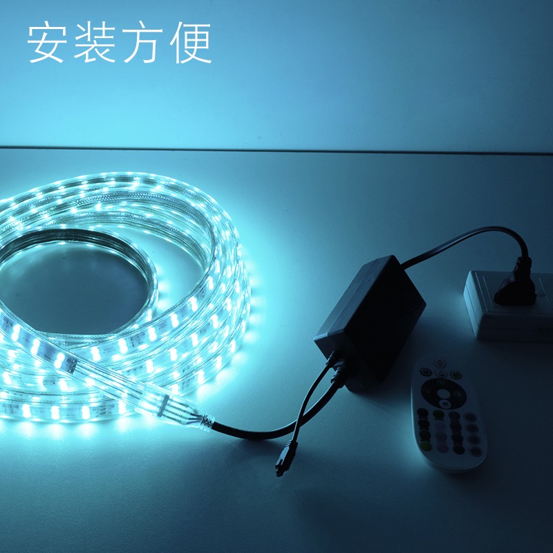 燈帶led七彩變色家用客廳吊頂背景墻戶外防水智能rgb閃光線燈長條-細節圖4