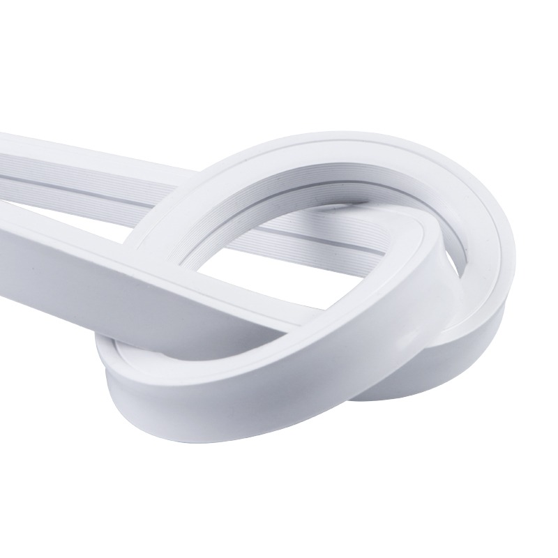 硅膠燈帶柔性led軟燈條線性鑲嵌入式裝飾展示櫃子12V平面套管自粘樓梯戶外超薄24V櫃體天際線木板帶護套室外-細節圖5