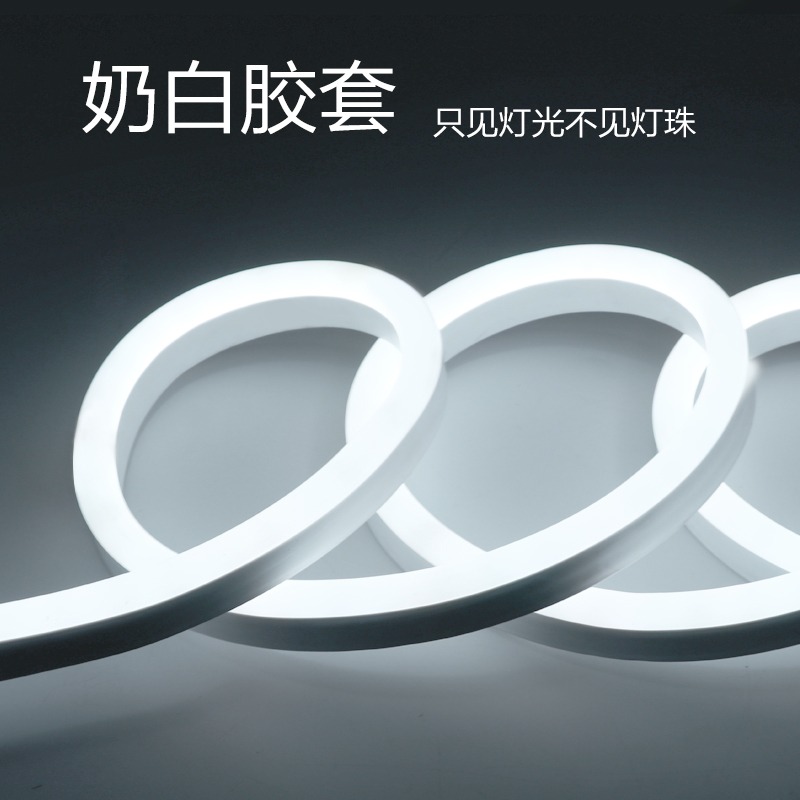 110V伏特霓虹燈帶led軟性柔性防水燈條冷光發光帶條戶外邊帶招牌圍邊明裝彩色導光超亮線條插電colourful臺灣-細節圖2