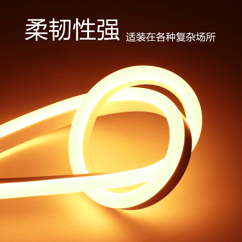 110V伏特霓虹燈帶led軟性柔性防水燈條冷光發光帶條戶外邊帶招牌圍邊明裝彩色導光超亮線條插電colourful臺灣-細節圖3