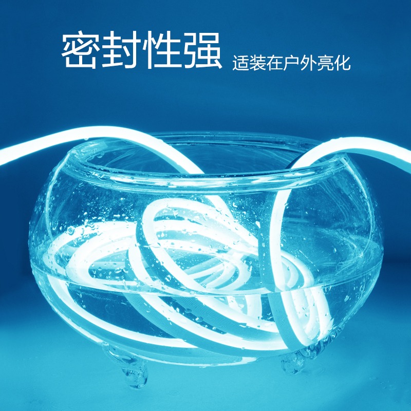 110V伏特霓虹燈帶led軟性柔性防水燈條冷光發光帶條戶外邊帶招牌圍邊明裝彩色導光超亮線條插電colourful臺灣-細節圖4