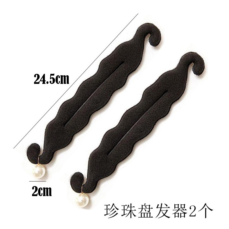 盤發神器丸子頭發飾頭飾包包頭造型工具花苞頭蓬蓬綁發黑色咖啡色-細節圖4