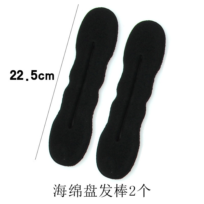 盤發神器丸子頭發飾頭飾包包頭造型工具花苞頭蓬蓬綁發黑色咖啡色-細節圖5