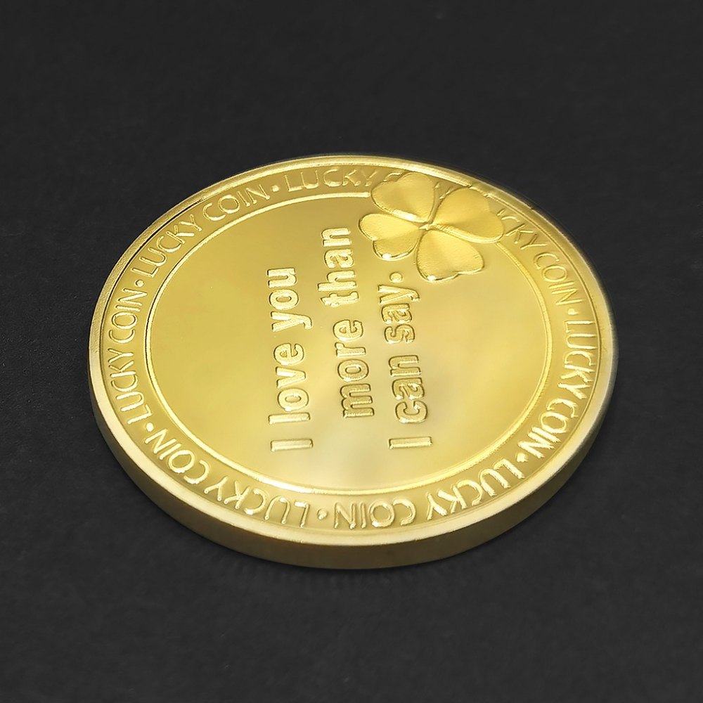 I LOVE YOU告白硬幣 小禮品金幣銀幣指尖玩具藏寶遊戲道具-細節圖9