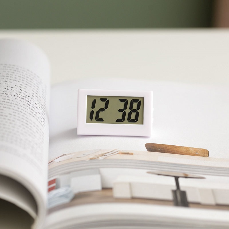 時鐘桌面ins迷你小臺鐘便攜學生可愛小巧電子鐘簡約表臺式小擺件-細節圖7