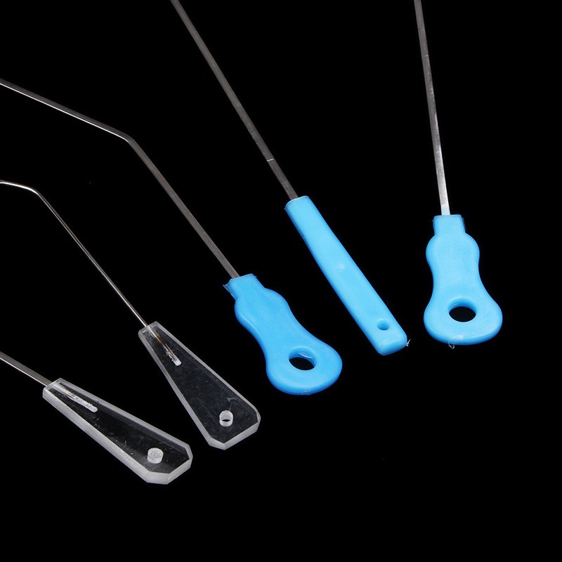 噴氣箭桿織機紡織配件擋車織布工具圓頭扁頭穿綜穿紗穿線鉤勾針子-細節圖5