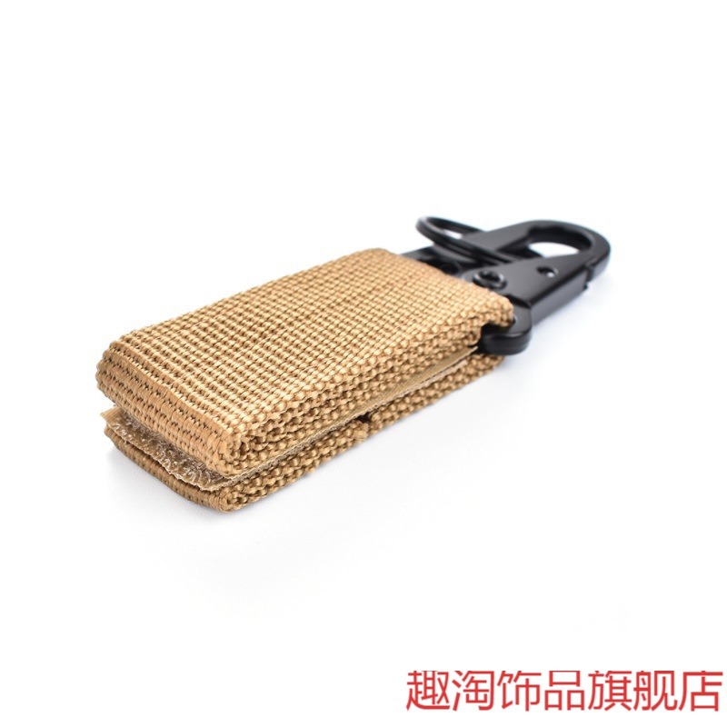 戶外戰術尼龍織帶掛扣多功能登山扣黑色鷹嘴鉤扣多用皮帶鑰匙扣-細節圖5