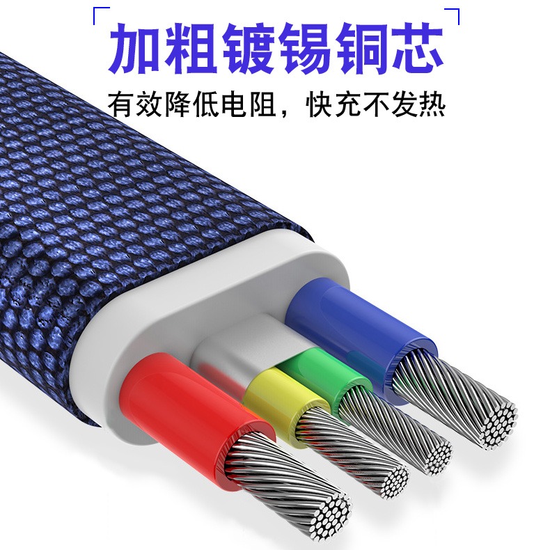 加長type-c安卓蘋果手機快充充電線電源線平板通用typec數據線2m-細節圖4