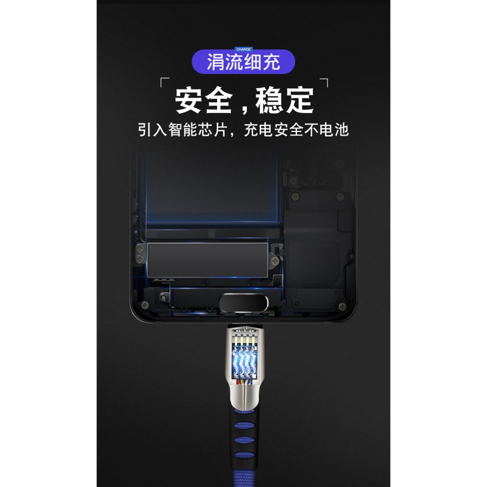 加長type-c安卓蘋果手機快充充電線電源線平板通用typec數據線2m-細節圖9