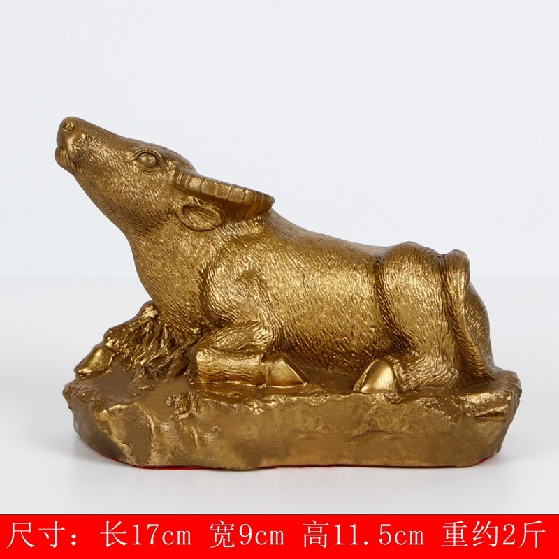 十二生肖牛純銅牛擺件招財風水工藝品家居客廳裝飾品擺設禮品-細節圖8