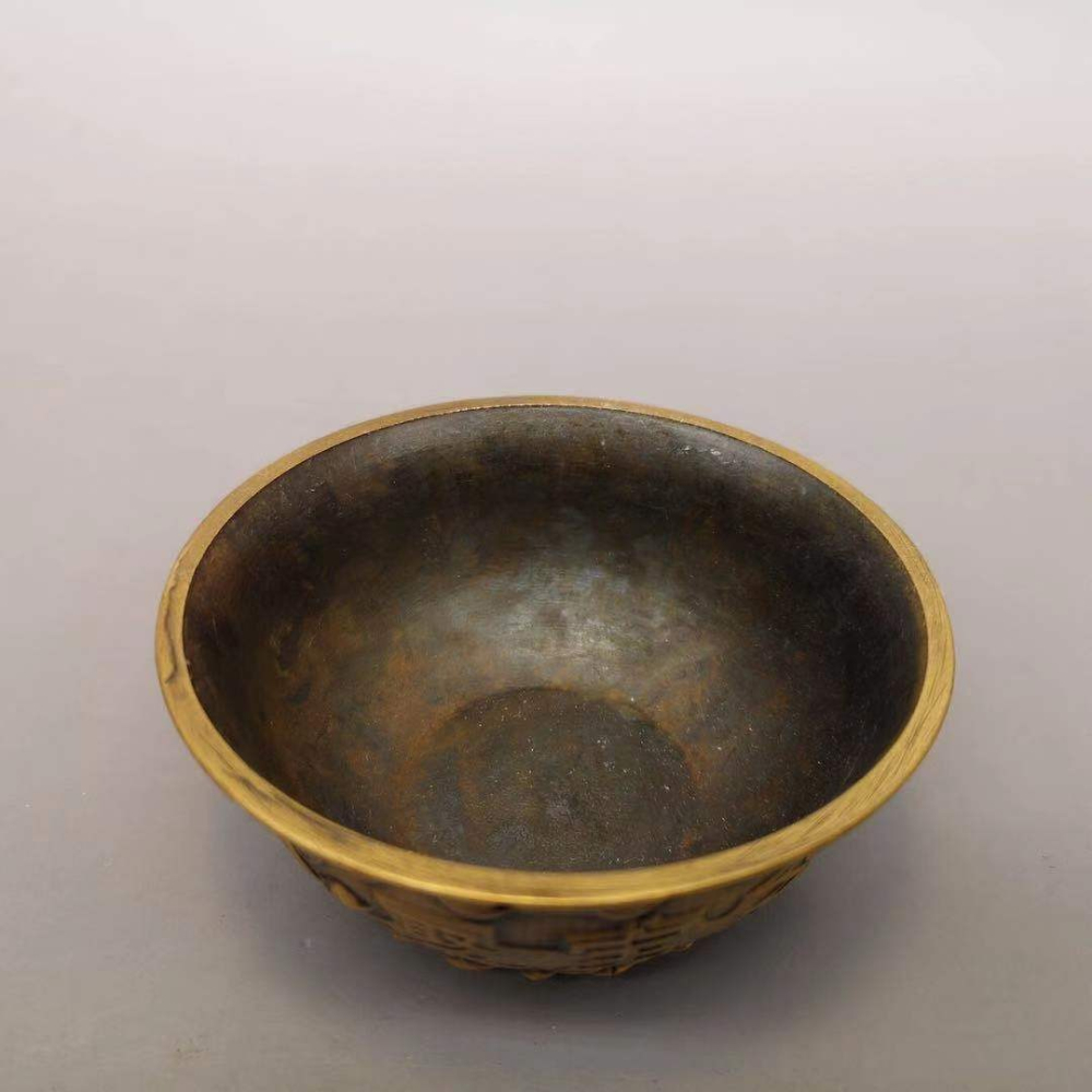 仿古全銅聚寶盆招財銅盆擺件家居客廳店鋪禮品聚寶盆香爐-細節圖4