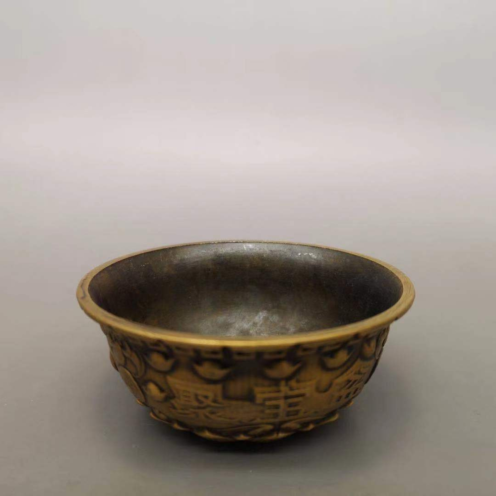 仿古全銅聚寶盆招財銅盆擺件家居客廳店鋪禮品聚寶盆香爐-細節圖10