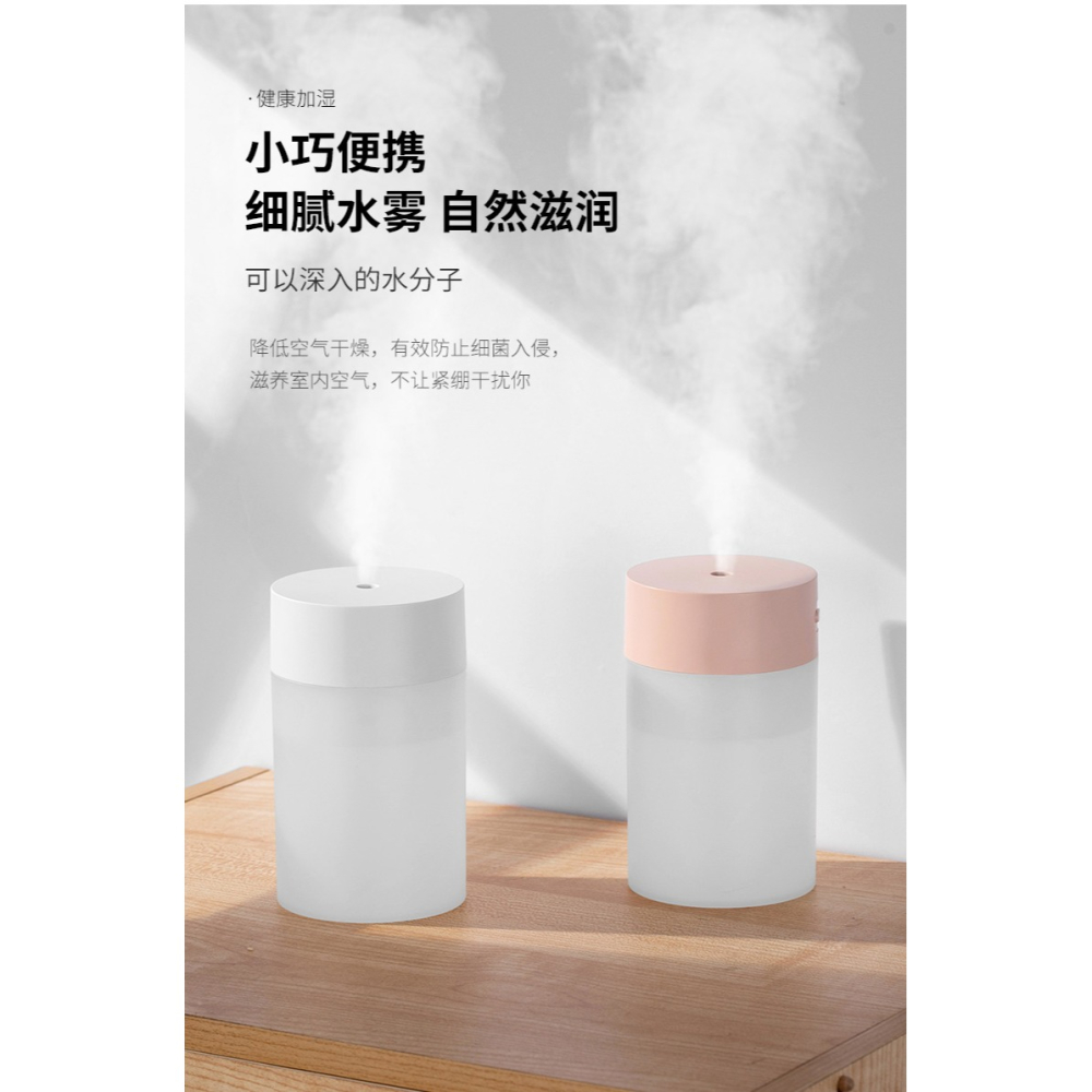 加濕器家用靜音小型臥室宿舍學生迷你辦公室桌面便攜usb無線可充電車載空氣香薰機汽車用噴霧車內可愛ins風-細節圖10
