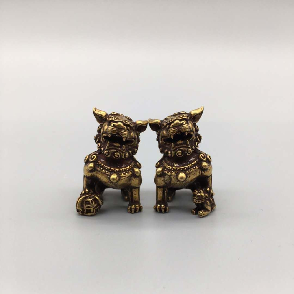 仿古做舊純銅實心招財鎮宅貔貅一對桌面辦公室擺件古玩銅器收藏-細節圖7