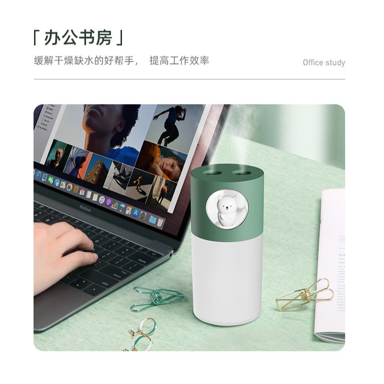 加濕器小型噴霧迷你USB桌面家用臥室靜音創意補水萌寵加濕器辦公室小熊可愛加濕器宿舍夜燈鹿加濕器孕婦嬰兒-細節圖10