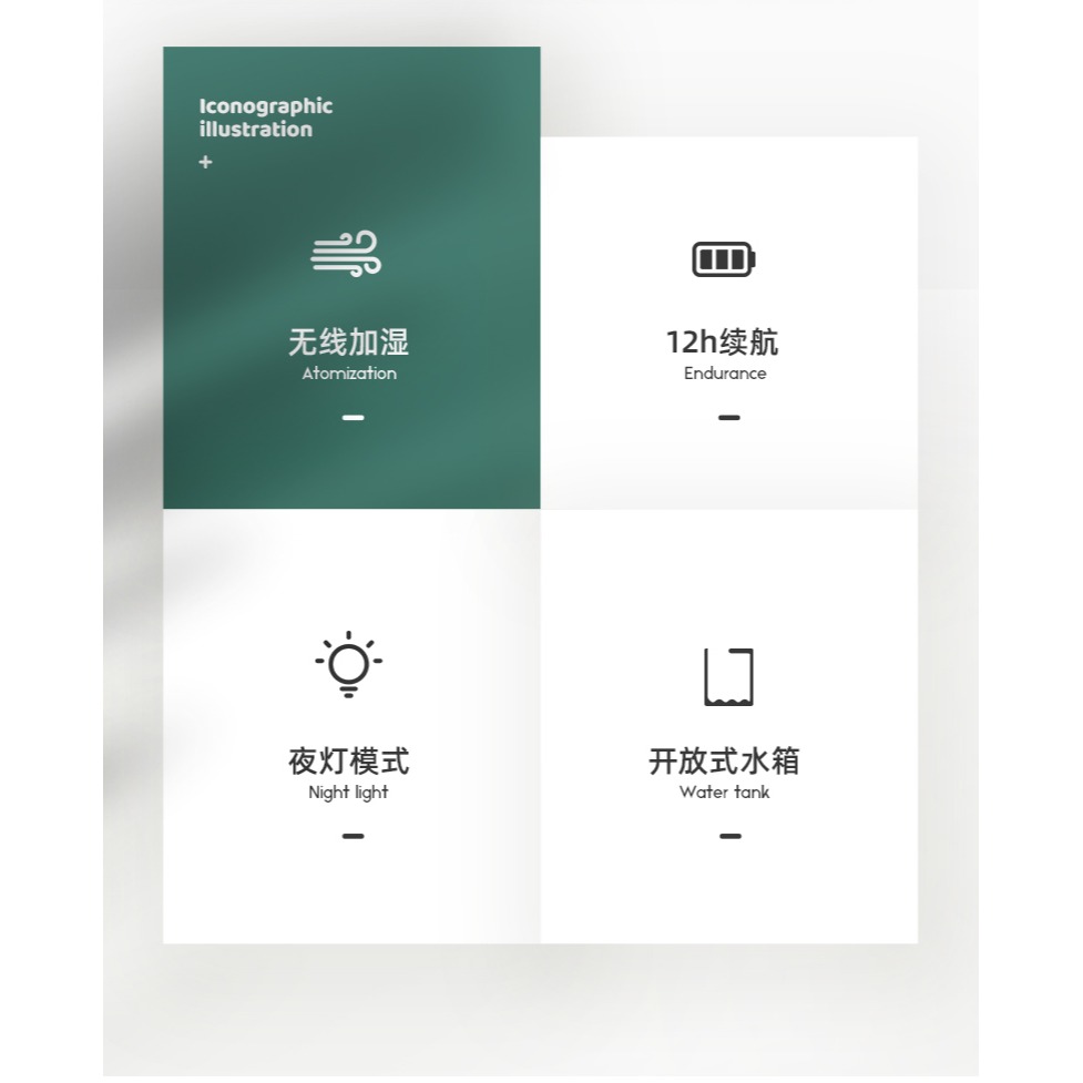 加濕器辦公室桌面小型無線充電式家用靜音臥室宿舍學生迷你車載噴霧大霧量usb空氣便攜式款女生禮物內用-細節圖8
