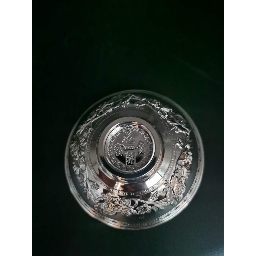 仿古白銅花開富貴碗年年有魚招財碗餐具供碗家居裝飾工藝品擺件-細節圖4