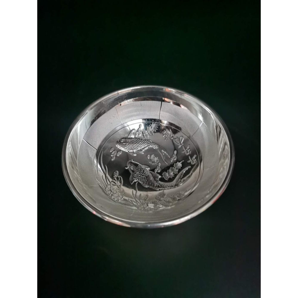 仿古白銅花開富貴碗年年有魚招財碗餐具供碗家居裝飾工藝品擺件-細節圖5