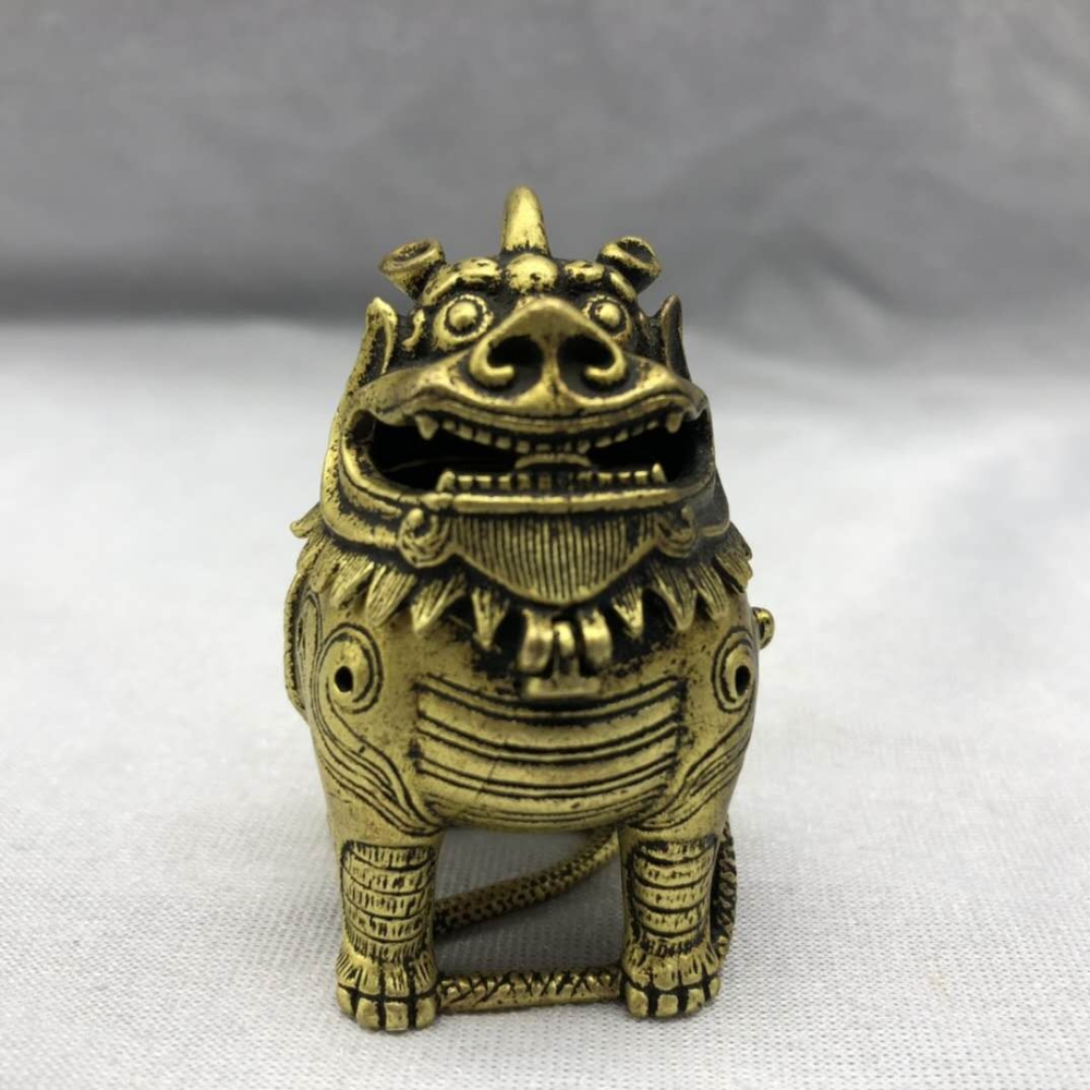 仿古創意貔貅薰香爐獨角神獸香爐車載裝飾小香爐書房茶寵工藝擺件-細節圖7
