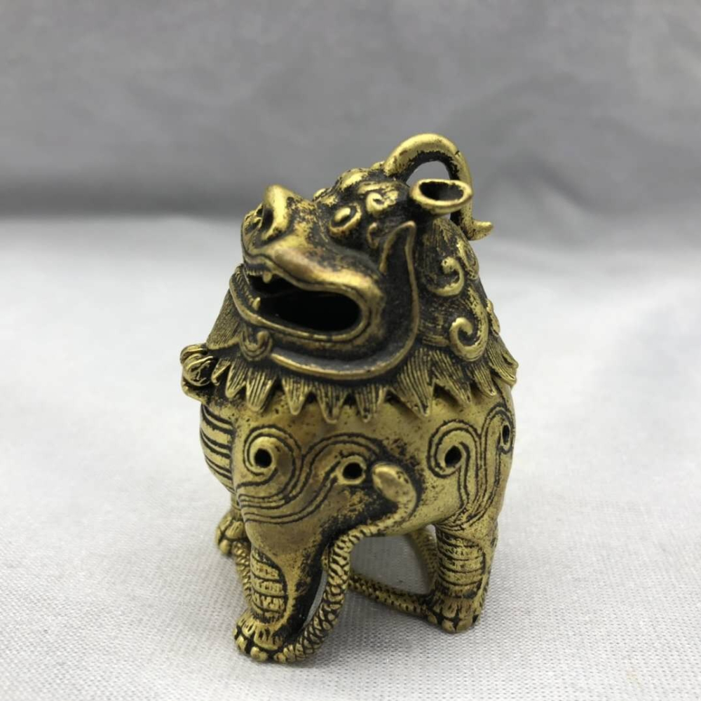 仿古創意貔貅薰香爐獨角神獸香爐車載裝飾小香爐書房茶寵工藝擺件-細節圖10