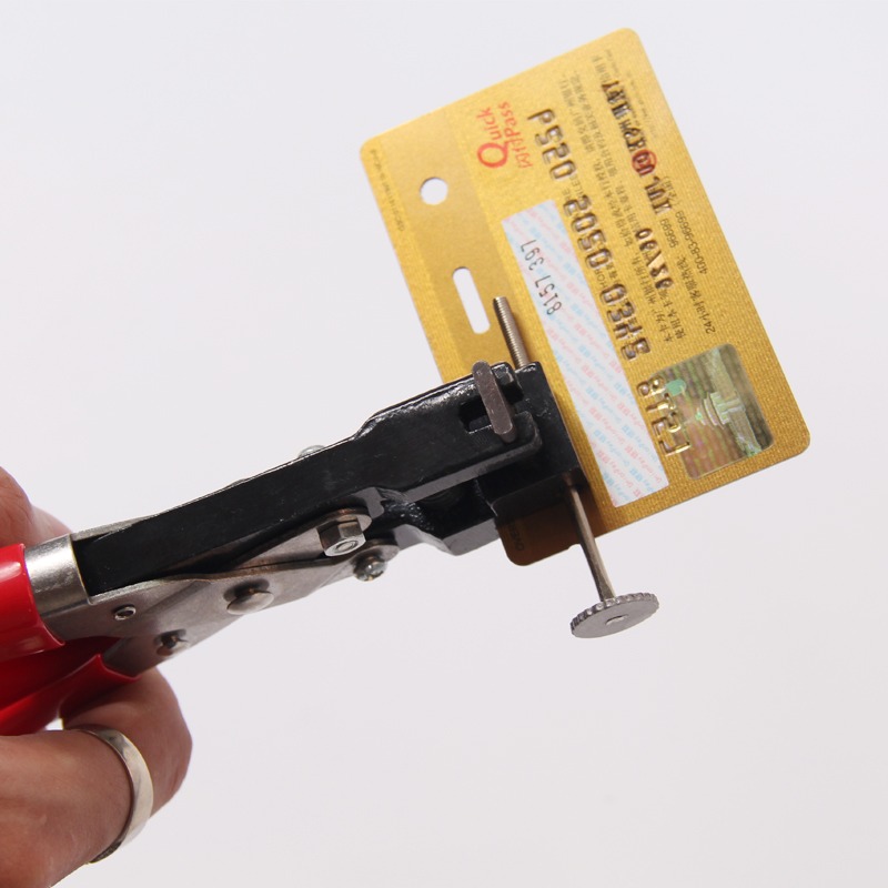 扁孔 3mm*13mm 打孔鉗 pvc證件卡 打孔器 打孔機 手機膜貼膜工具-細節圖2