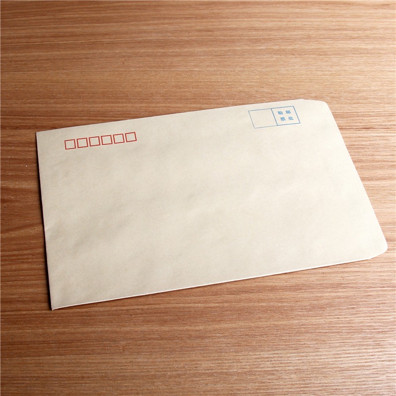 100個a4信封信紙牛皮紙大信封袋發票工資袋5/6/7號郵局標準白色-細節圖3