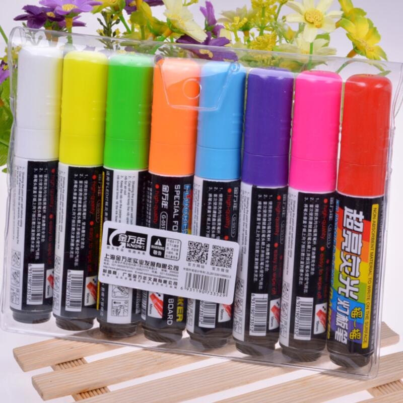 包郵 金萬年燈板筆 G-0515 LED電子熒光板專用熒光筆 加粗 大容量-細節圖2