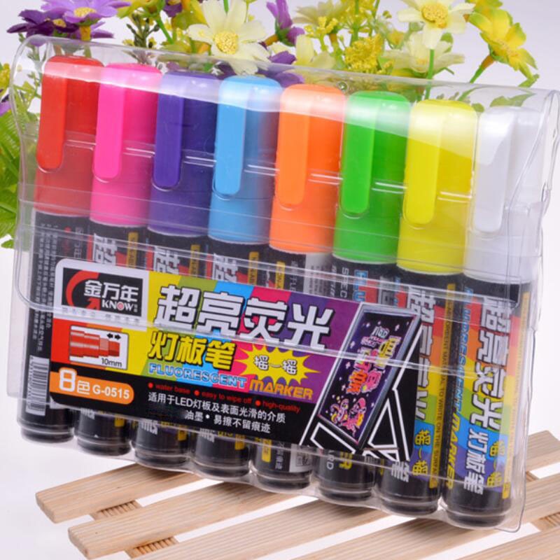 包郵 金萬年燈板筆 G-0515 LED電子熒光板專用熒光筆 加粗 大容量-細節圖4