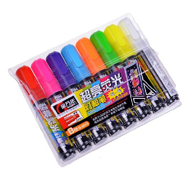 包郵 金萬年燈板筆 G-0515 LED電子熒光板專用熒光筆 加粗 大容量-細節圖5