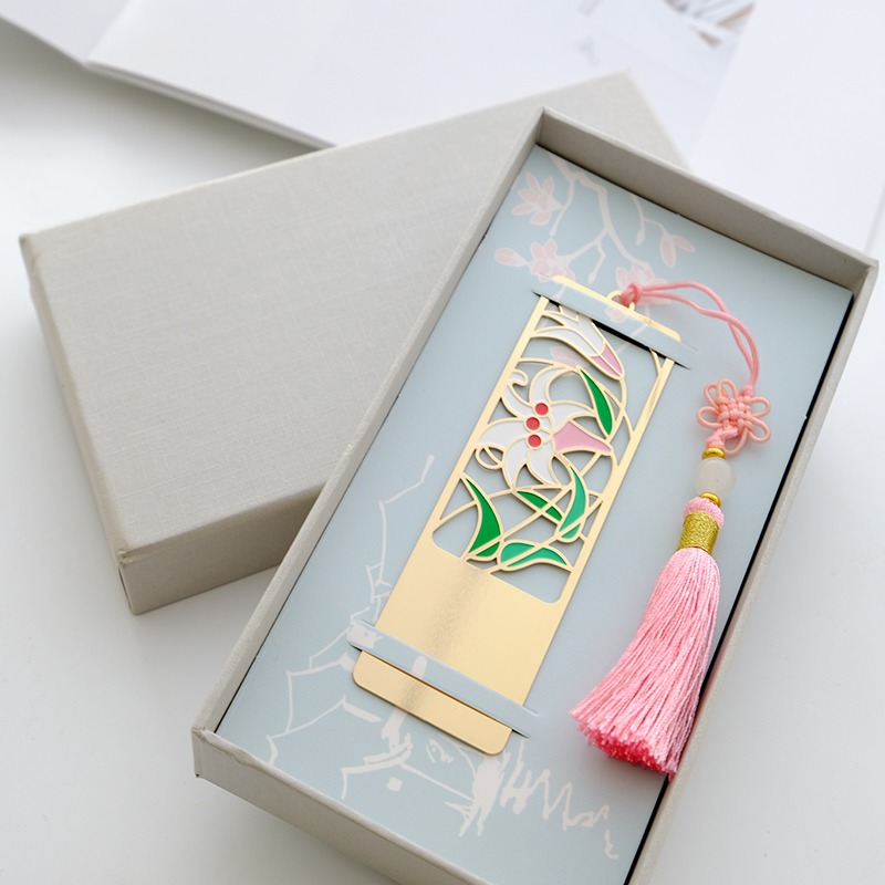 【繁花似錦】金屬書簽古典中國風流蘇小清新中國風禮品-細節圖2