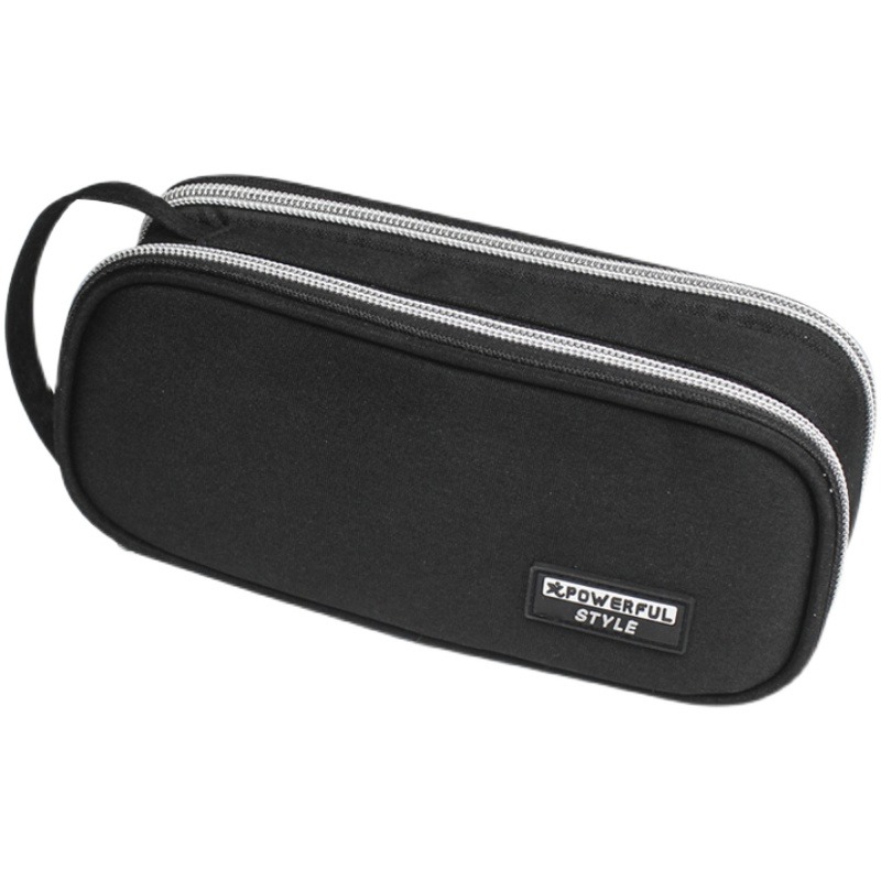 創意多功能手提筆盒初中生簡約INS風鉛筆袋大容量日系清新文具袋-細節圖5