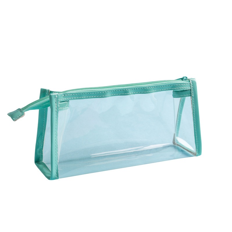 pvc學生透明空白筆袋日系ins防水初中生文具筆盒可帶入考場鉛筆袋-細節圖5