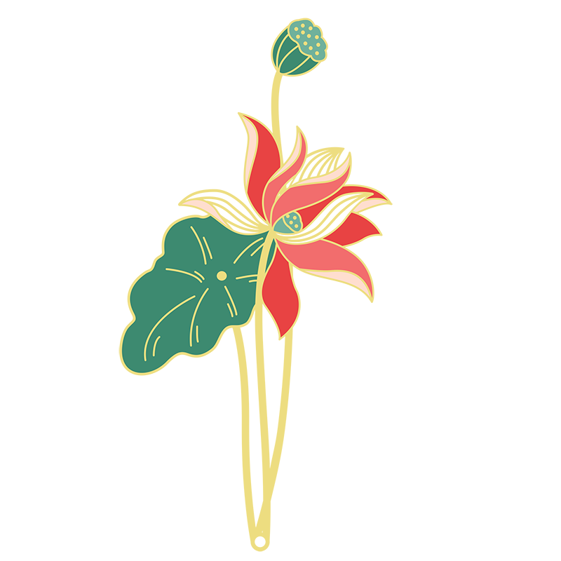 十二月花金屬書簽中國風古典文藝禮品鏤空古風花語禮物刻字教師節-細節圖5