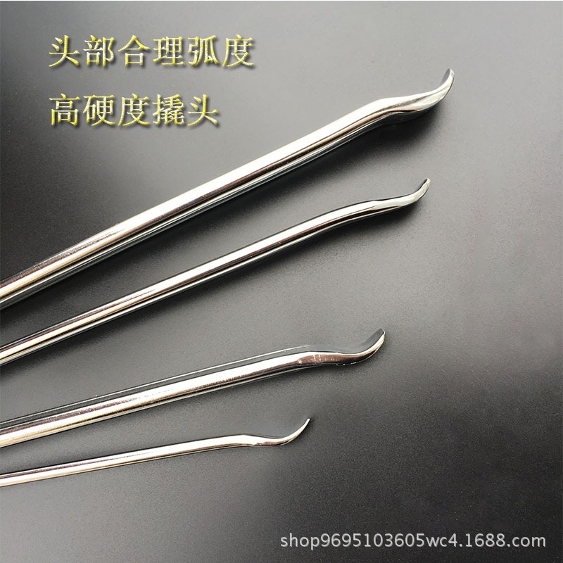 汽車輪胎扒胎撬板撬棍撬槓起釘器 輪胎起子鍍鋅鍍鉻加厚撬板-細節圖4